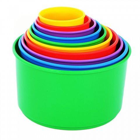 Okrągłe kubeczki do układania