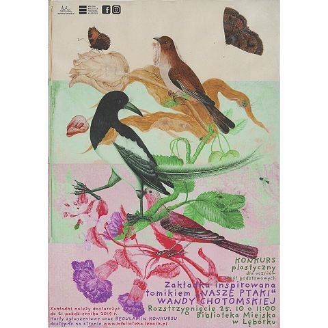 KONKURS PLASTYCZNY na zakładki inspirowane wierszami Wandy Chotomskiej z tomiku Nasze ptaki