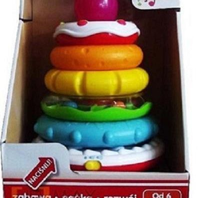 Słodki tort urodzinowy - piramidka grafika