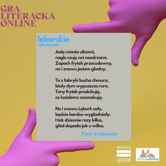 GRA LITERACKA DLA MŁODZIEŻY I DOROSŁYCH –  VII edycja grafika