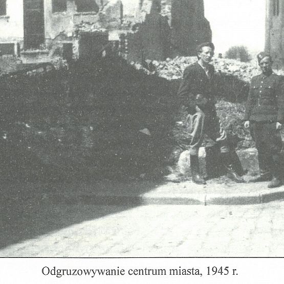 Lębork tuż po II wojnie światowej grafika