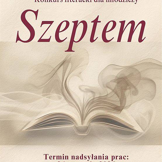Konkurs literacki dla młodzieży Szeptem 2026 grafika