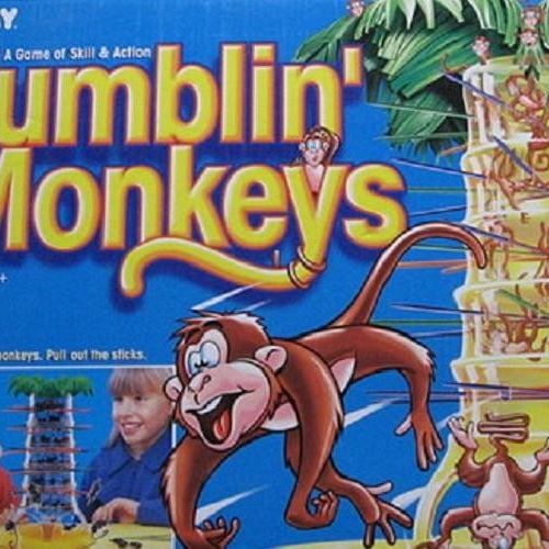 Spadające małpki grafika