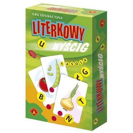 Literkowy wyścig grafika