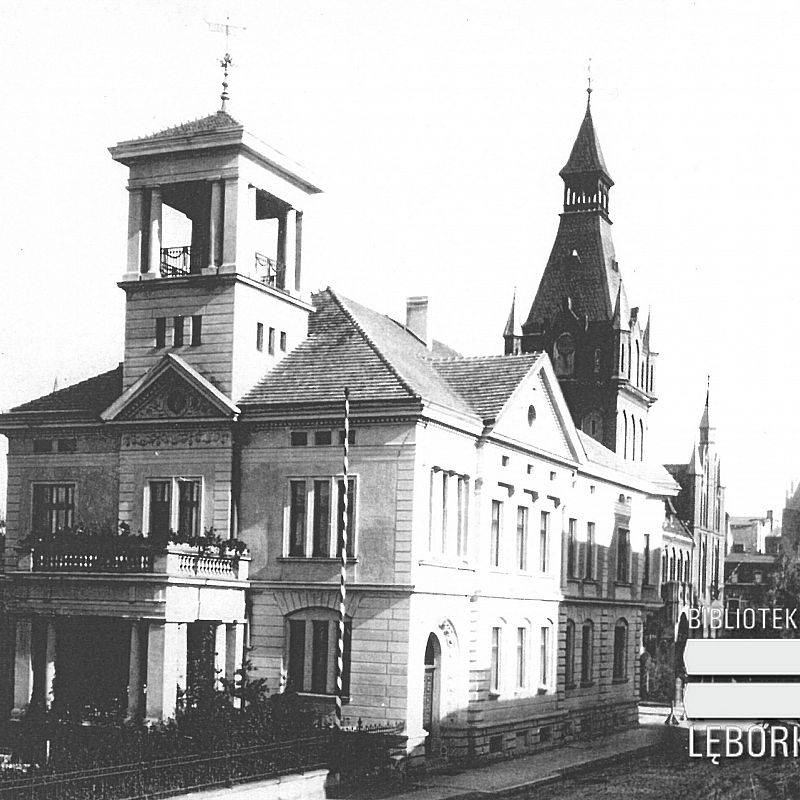 Willa lęborskich przemysłowców Casprów. fot. z lat 20. XX w. Arch. biblioteki