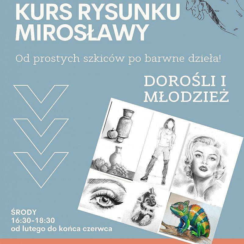 Grafika : Kreatywny Kurs Rysunku Mirosławy: dorośli i młodzież