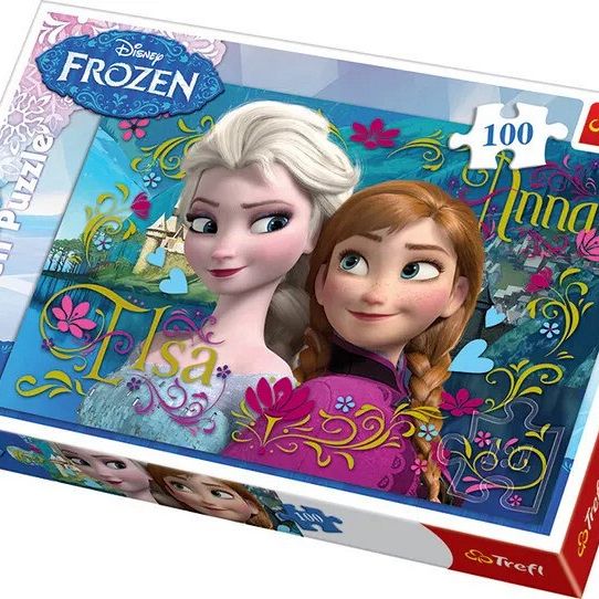 Grafika 1: Kraina Lodu Puzzle Anna I Elsa