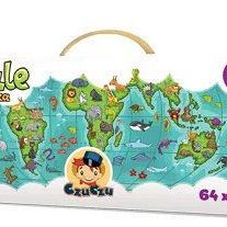 Grafika 1: Mapa Świata Puzzle Podróżnika