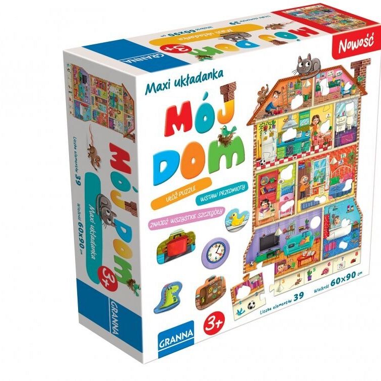 Grafika 1: Mój dom Maxi Układanka