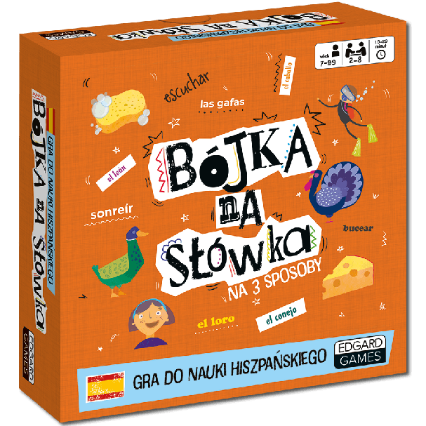 Grafika 1: Bójka na słówka na 3 sposoby : gra do nauki hiszpańskiego